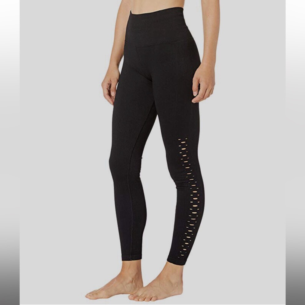 Spiritual Gangster Self Love Ribbed Legging Black